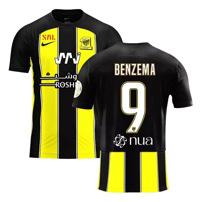 BENZEMA 9 Al Ittihad Saudi Thuis Voetbalshirt 2023/24