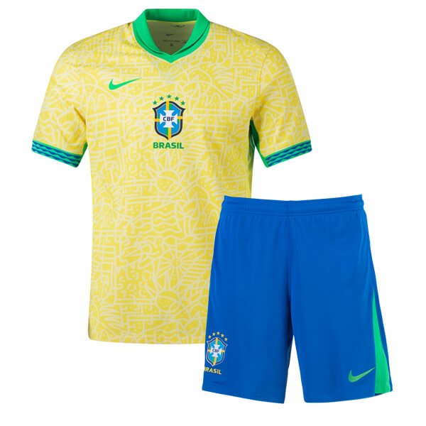 Brazil Home kit kids 2024/2025