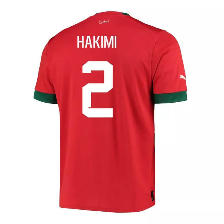 HAKIMI 2 Marokko Heimtrikot Weltmeisterschaft 2022