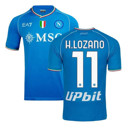 H.LOZANO 11 Napoli Thuis Authentiek Voetbalshirt 2023/24