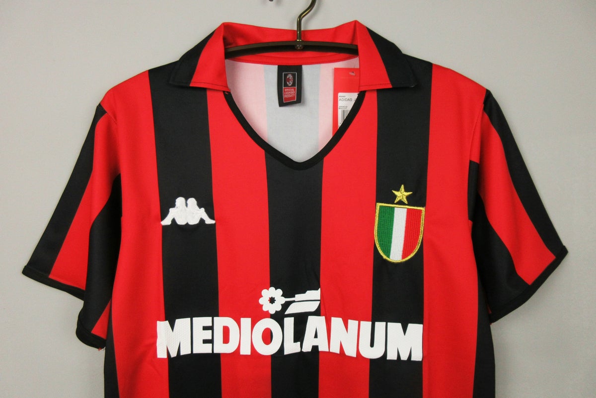 1988 1990 Ac Milan Maillot Domicile Rétro