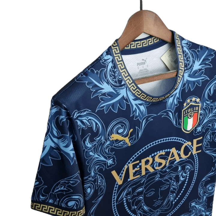 ITALIË X VERSACE 2022 CONCEPT (BLAUW) THUIS SHIRT