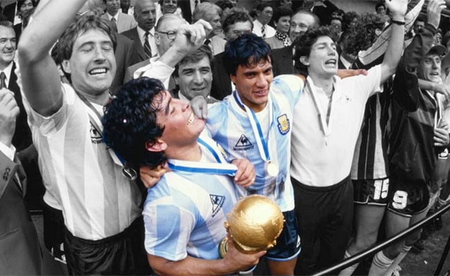 Maillot domicile de l'Argentine - Vainqueur de la Coupe du Monde de la FIFA 1986