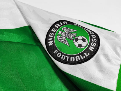 nigerian retro jersey 1996- logo zoom in