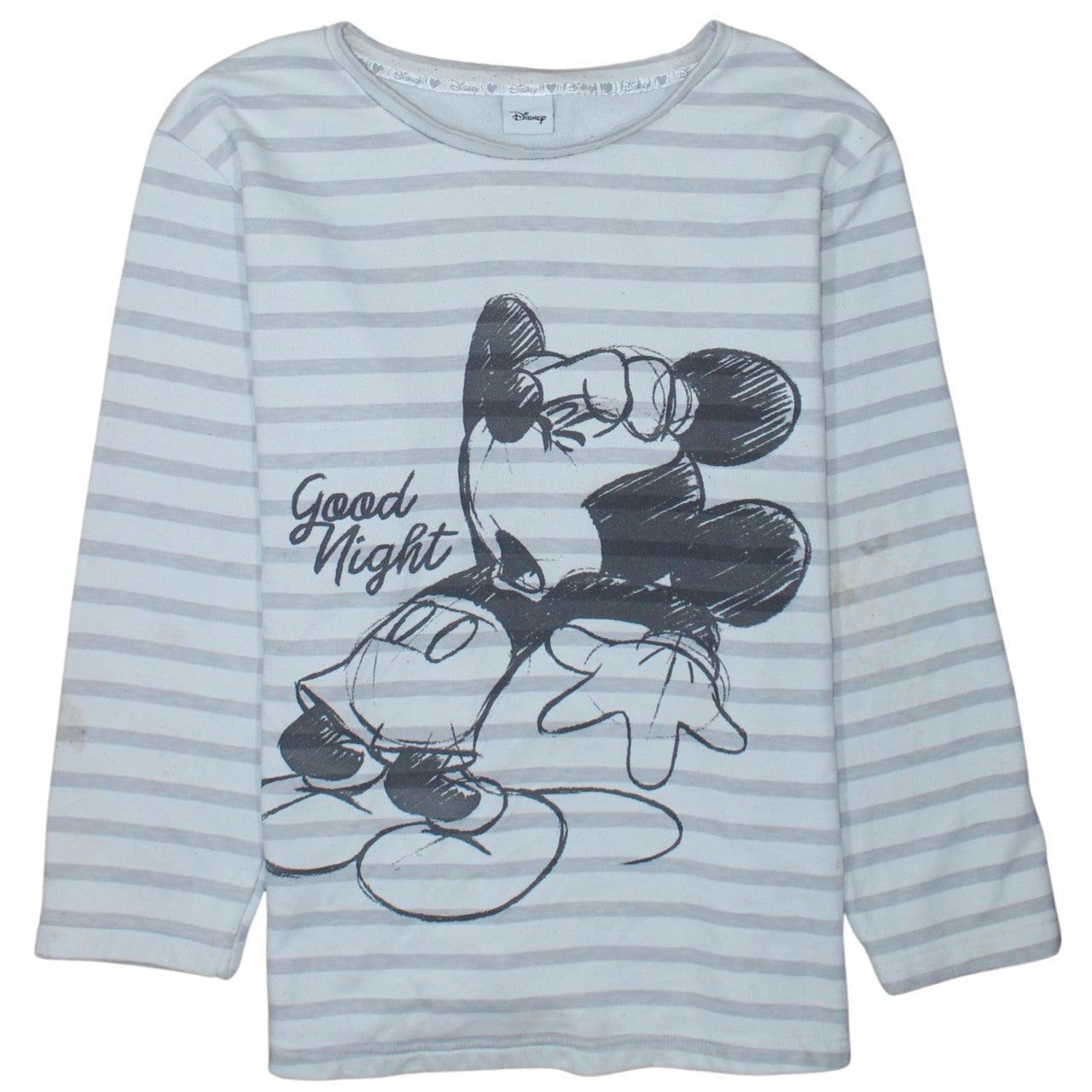 Disney 90's Mickey Mouse Crew Neck Sweatshirt XLarge Grey