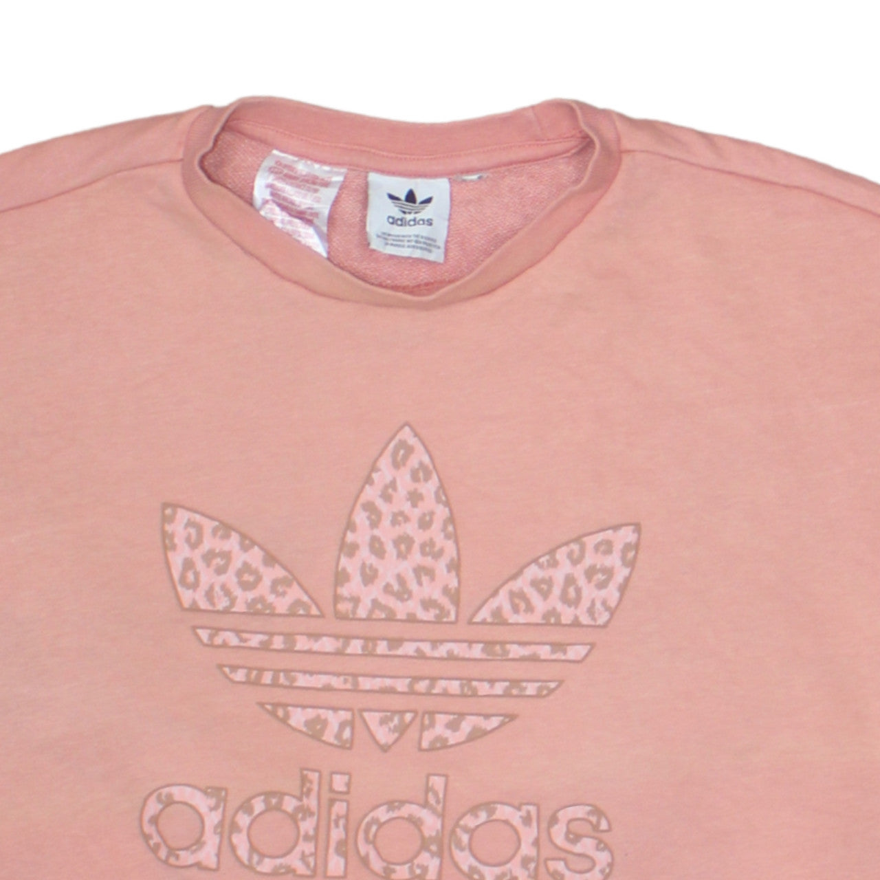 Adidas 90's Spellout Crew Neck Sweatshirt Medium  Pink