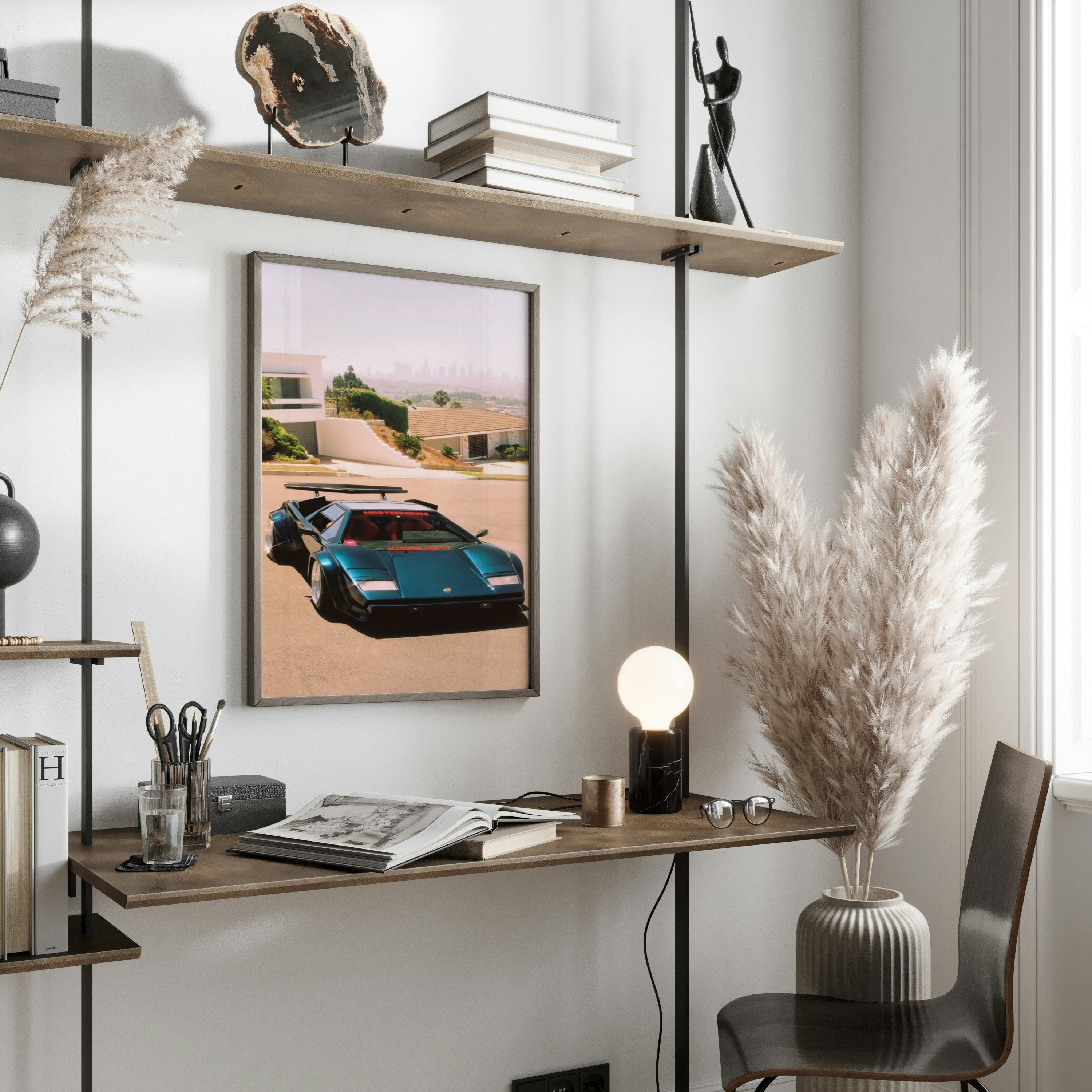 Retro Car Reminiscence Poster