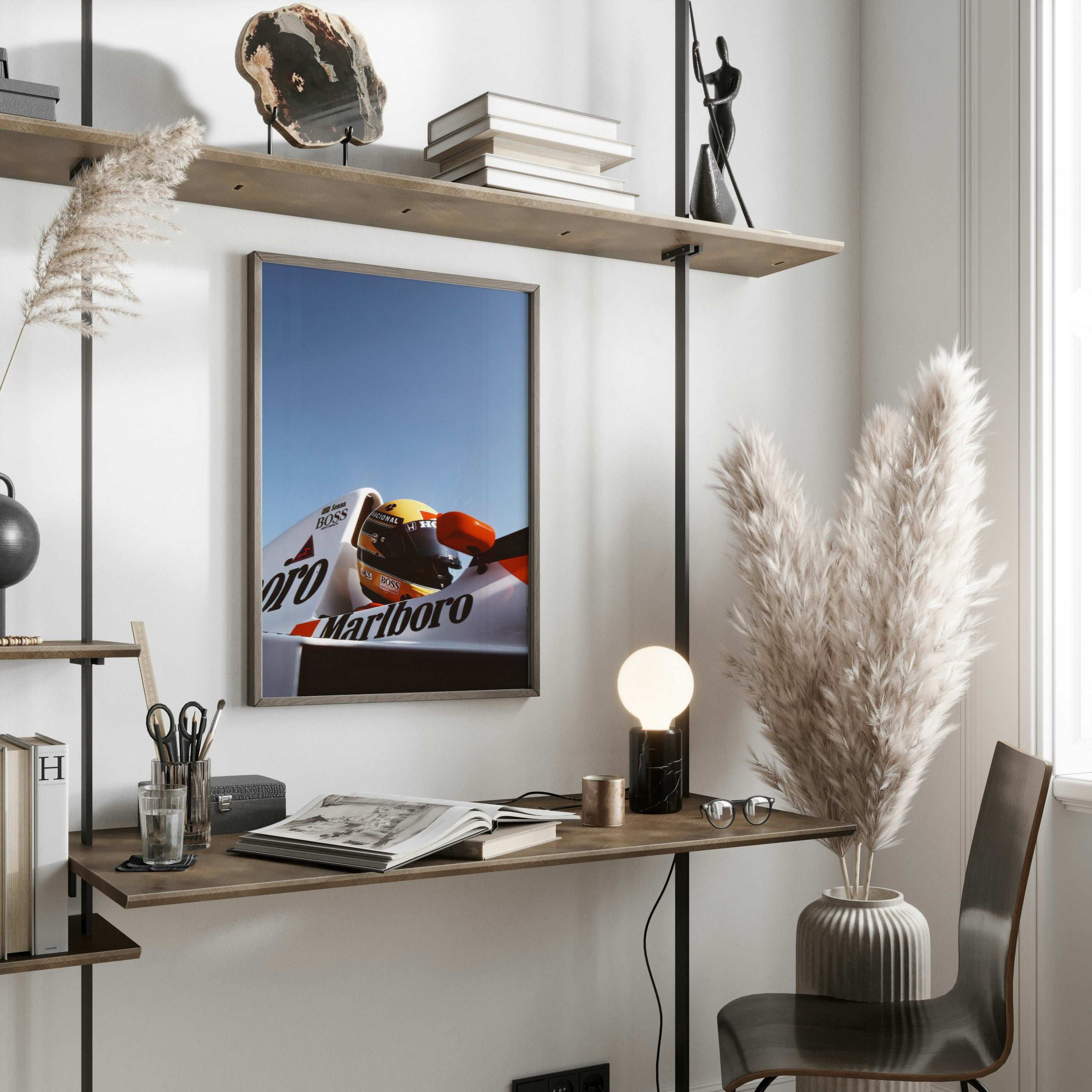 Ayrton senna Marlboro Poster