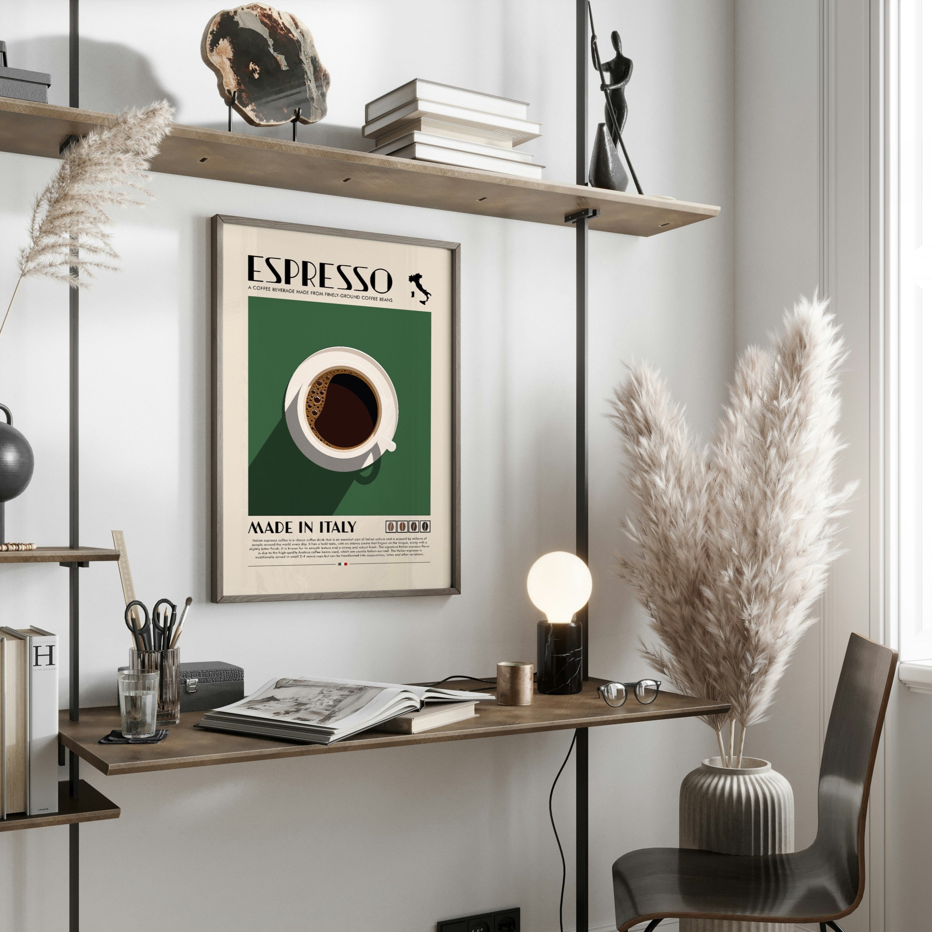 Espresso Cappuccion Americano Cafe Poster