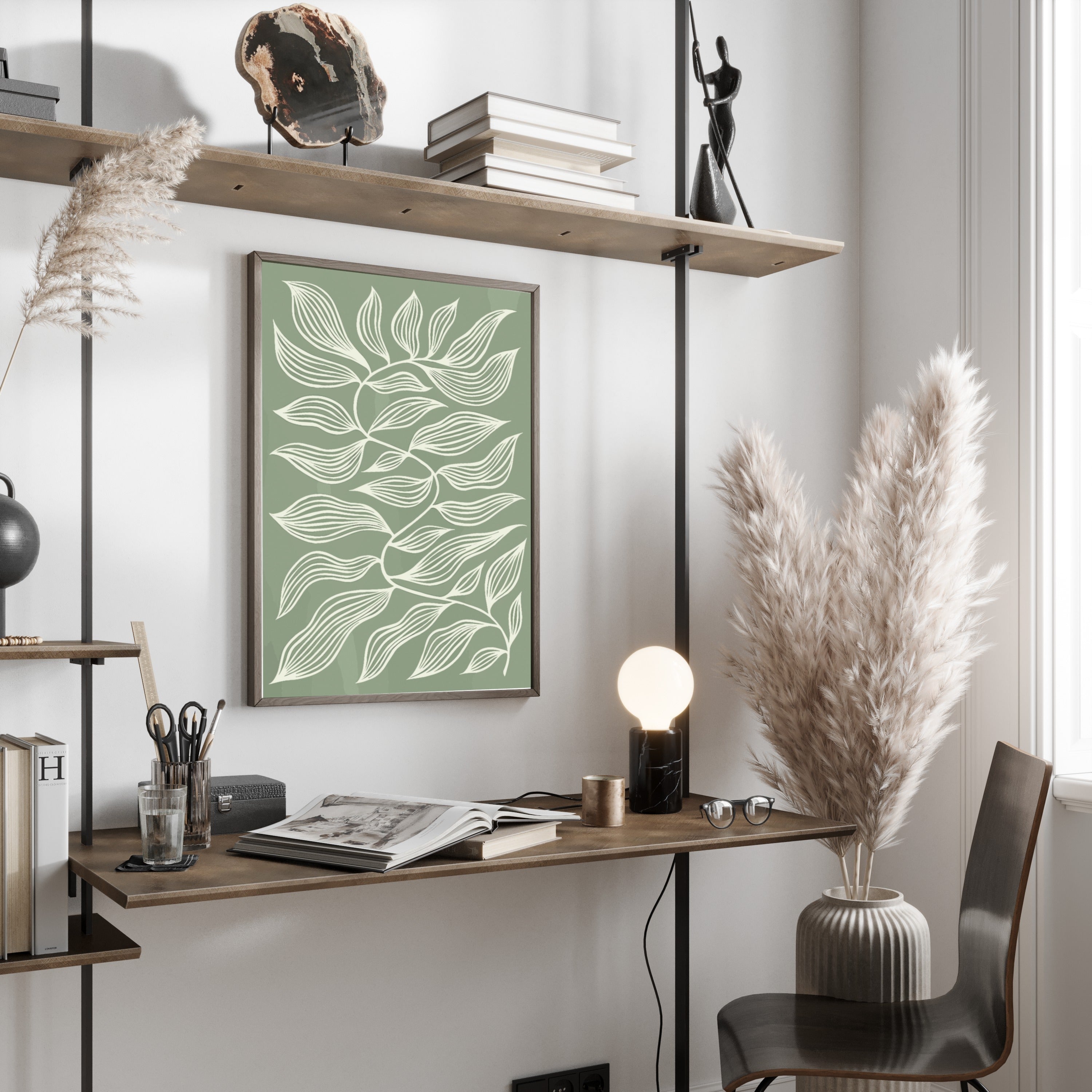 Green Botanical Poster