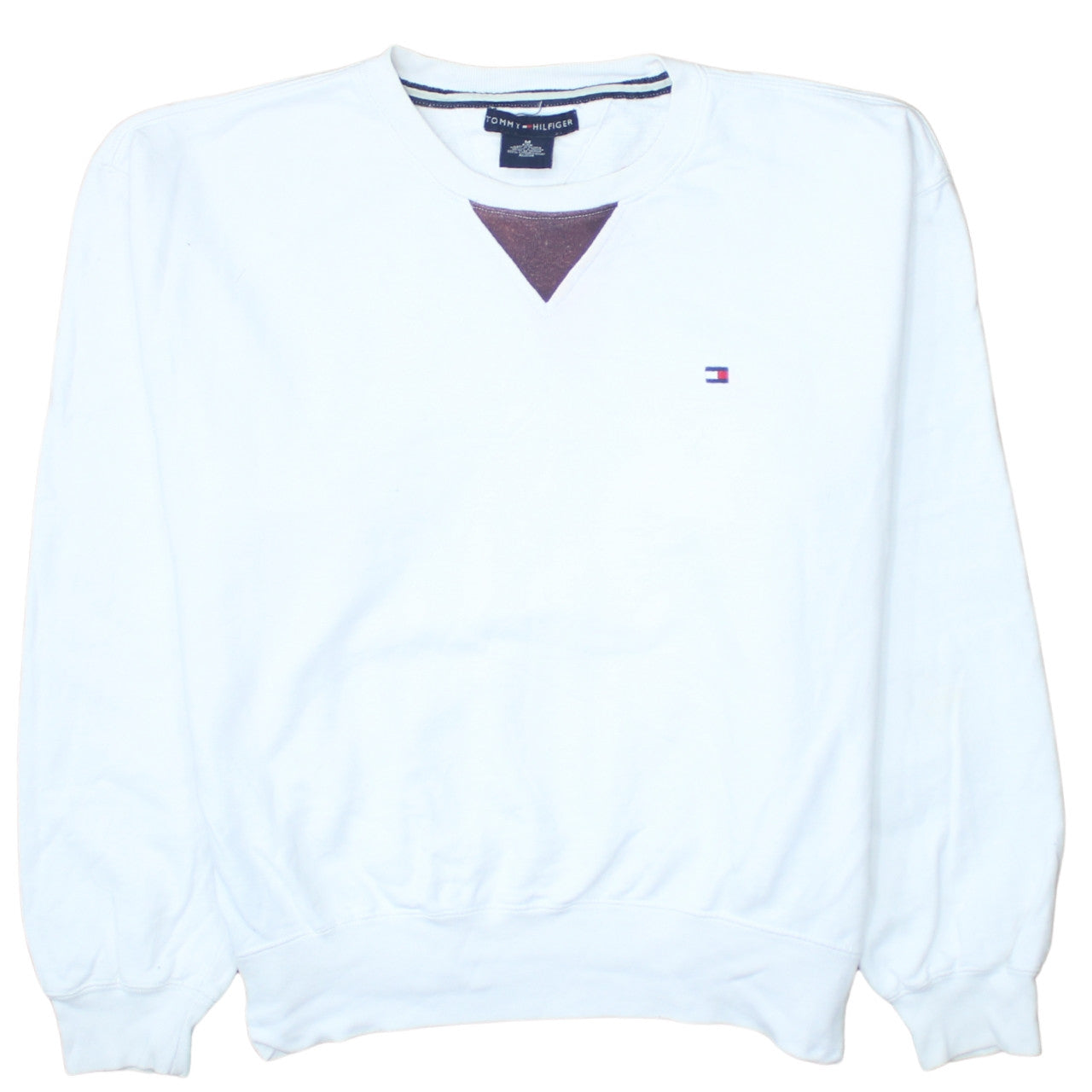 Tommy Hilfiger 90's Lightweight Crew Neck Sweatshirt Medium White